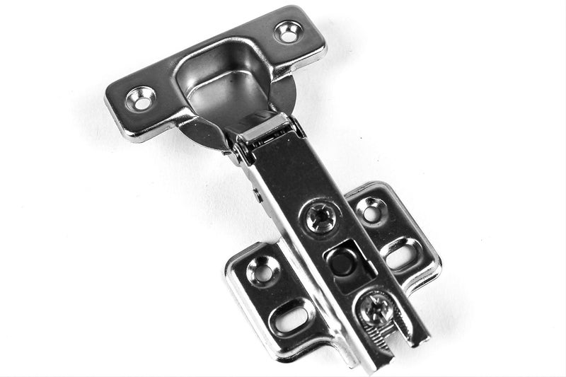 Berta (60 Pieces) Full Overlay Frameless European Hinges, 105 Degree 2-Cam 4-Way Adjustable Concealed Kitchen Cabinet Door Hinges with Screws - Image 1
